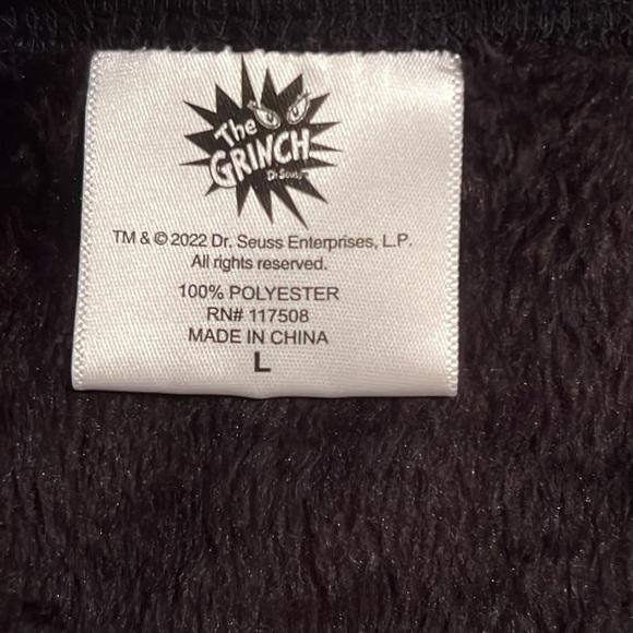 The Grinch Black Fleece Top - Picture 2 of 2